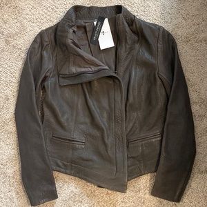 7 For All Mankind Leather Jacket Size M